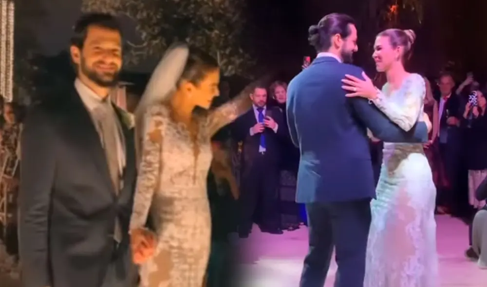 El primer baile de Anahí de Cárdenas y su esposo Elías. Foto: captura/Instagram
