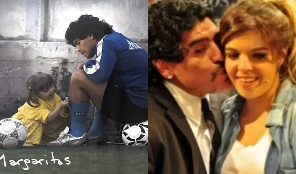Dalma Maradona mostró su cariño a su padre en tierna canción titulada "Margaritas". Foto: composición LR/Dalma Maradona/YouTube