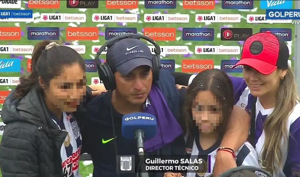 'Chicho' Salas junto a su familia. Foto: captura Gol Perú