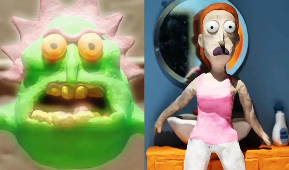 "Rick y Morty" estrenará un especial de Halloween en el que los personajes se volverán de plastilina bajo la técnica del claymation. Foto: composición/Adult Swim