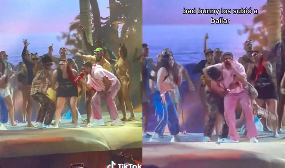 Este hecho sucedió en Chile, en un concierto de Bad Bunny. Foto: composición LR / TikTok / @estteebannn