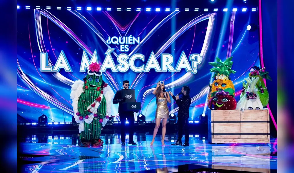 El tercer programa reveló las identidades de Alfiletero (Litzy) y Cactus (Fernando Carrillo). Foto: captura "Quién es la máscara"