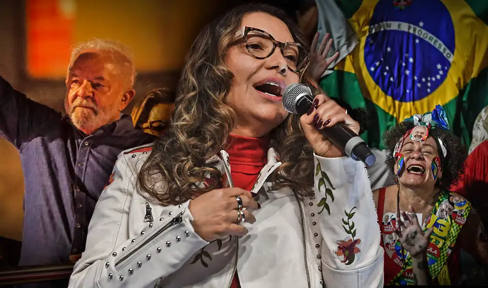 "Te amo, mi amor. Felicitaciones, Brasil", tuiteó Janja tras conocerse la victoria de Lula. Foto: composición LR/ Fabrizio Oviedo/ AFP