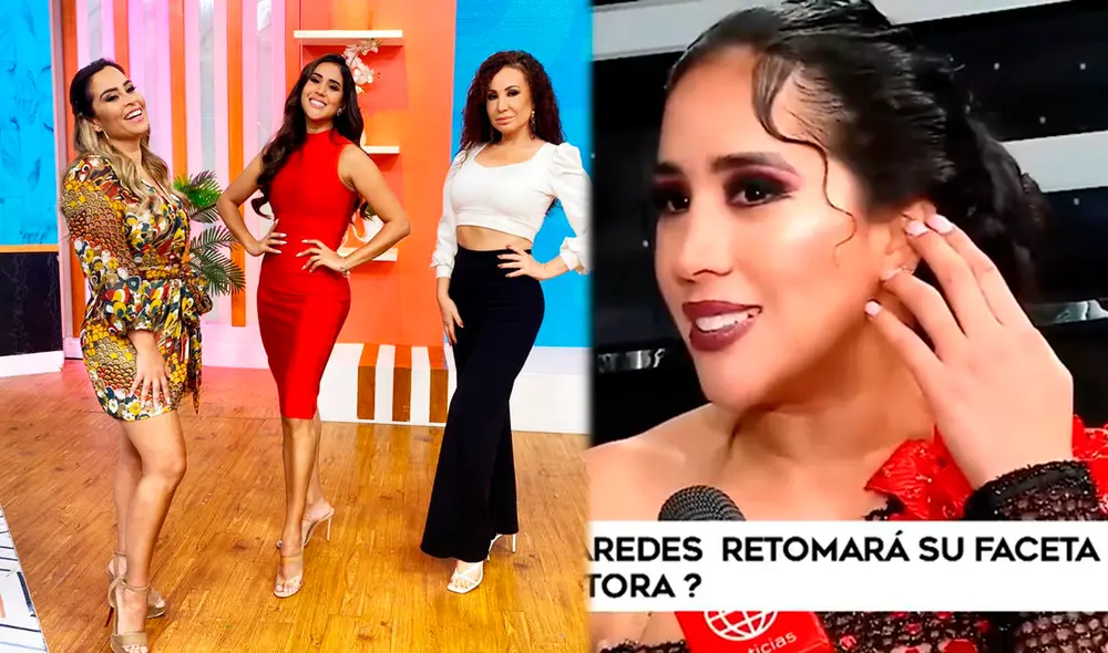 Melissa Paredes confirmó que se presentará en el set de “América hoy”. Foto: captura América TV / La Republica Melissa Paredes confirmó que se presentará en el set de “América hoy”. Foto: captura América TV / La Republica