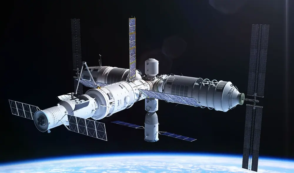 La estación espacial china Tiangong tendrá un largo de 20 metros y un peso de 70 toneladas. Foto: Adrian Mann / Bisboss.com
