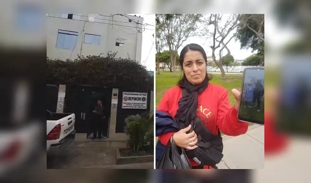 La mujer denunció que desde la Depincri se filtró la foto difundida en redes sociales y ha generado que lo acusen por la muerte de los 3 aparentes hinchas. Foto: composición LR/Grace Mora/URPI-GLR