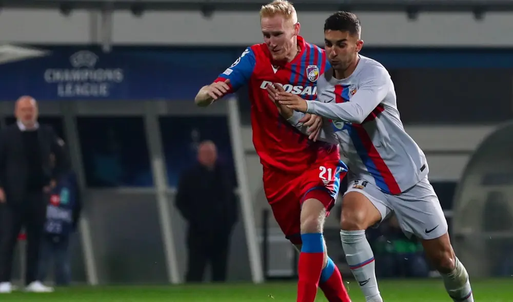 FC Barcelona vs. Viktoria Plzen chocan en el Doosan Arena. Foto:EFE FC Barcelona vs. Viktoria Plzen chocan en el Doosan Arena. Foto:EFE