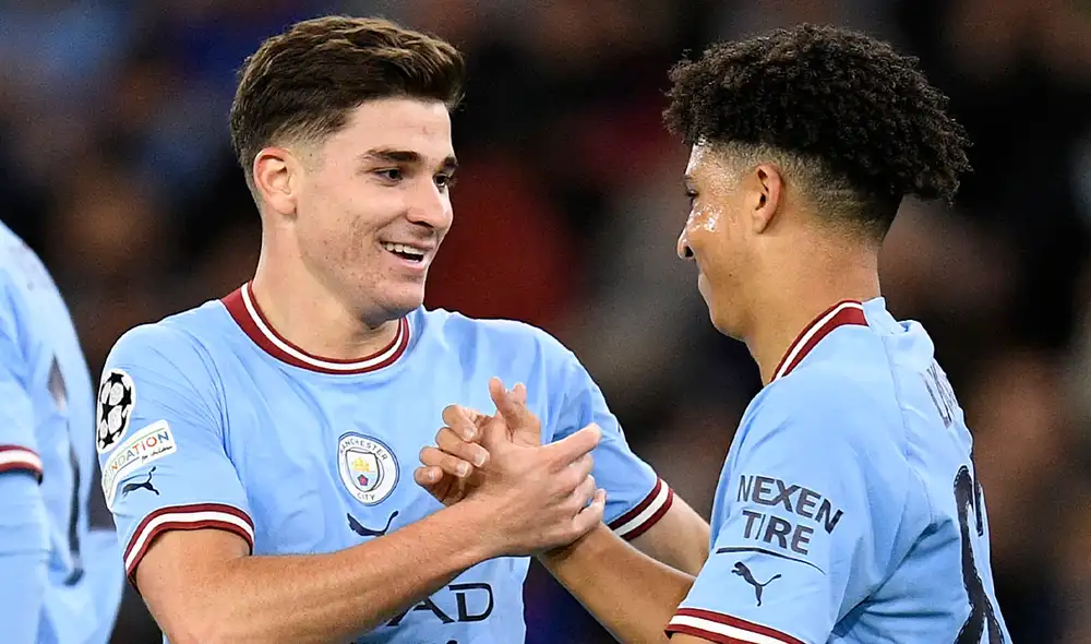 Julián Álvarez anotó un gol y brindó una asistencia. Foto: AFP