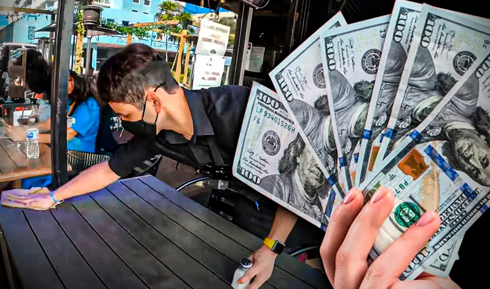 Ser mesero en los Estados Unidos es uno de los trabajos que muchos migrantes desempeñan. Foto: composición Gerson Cardoso /LR