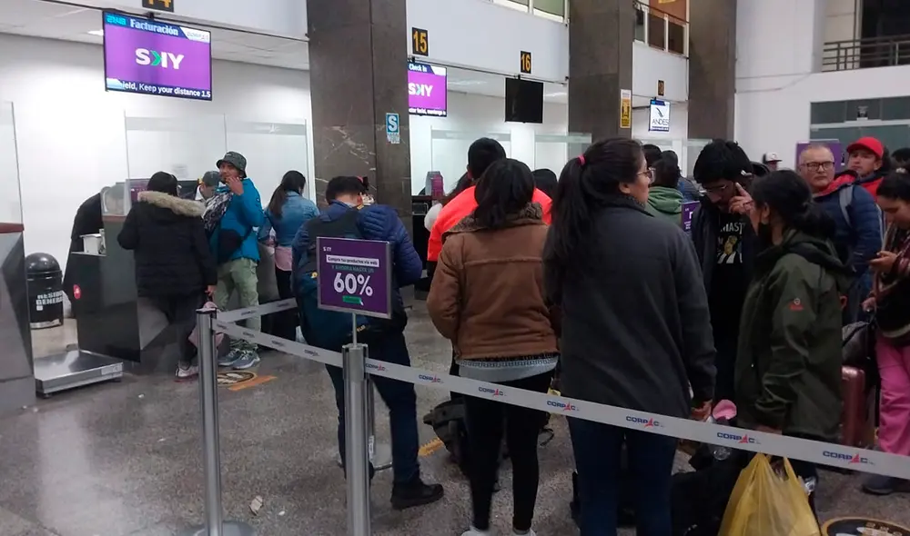El Aeropuerto Internacional Velasco Astete de Cusco suspendió temporalmente sus operaciones este martes 24 de enero, como medida de prevención antes las manifestaciones en esta región. Foto: difusión