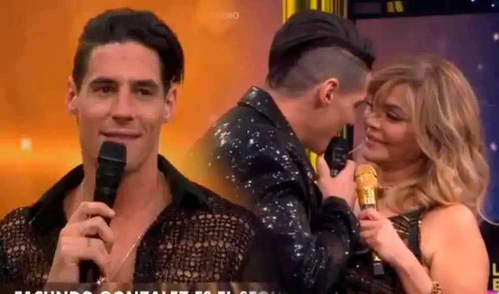 Facundo González sigue echándole flores a Gisela Valcárcel en "El gran show". Foto: captura/América TV