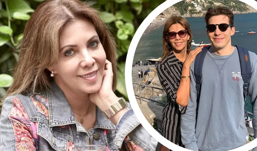 Maritere Braschi y su hijo Gabriel Winter Braschi. Foto: Maritere Braschi/Instagram