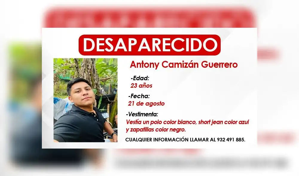 Joven universitario desapareció el último 21 de agosto y se desconoce su paradero. Foto: La República. Joven universitario desapareció el último 21 de agosto y se desconoce su paradero. Foto: La República.