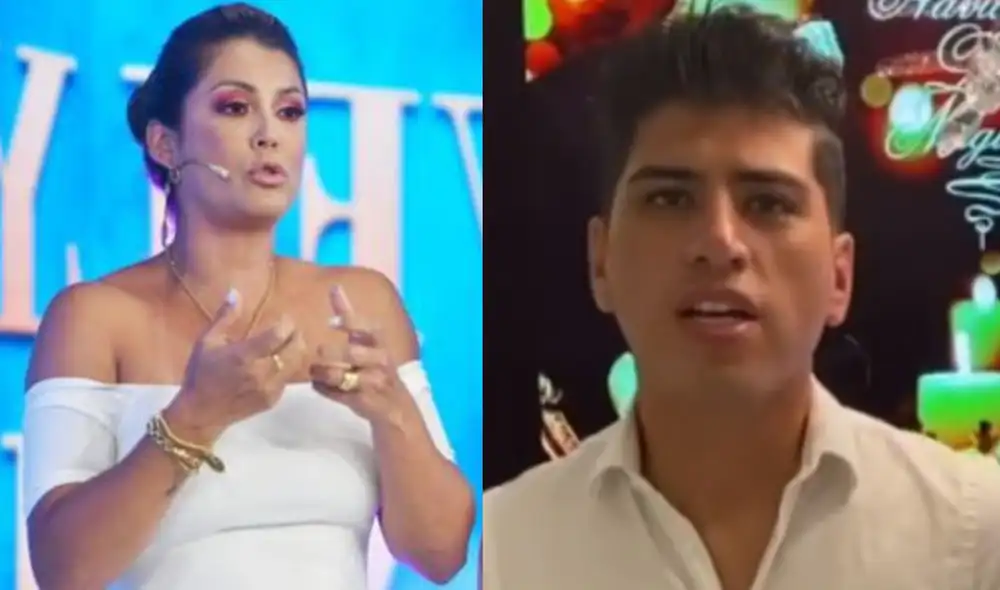 Conductora no ocultó su fastidio ante el accionar del cantante. Foto: composición LR/Infobae