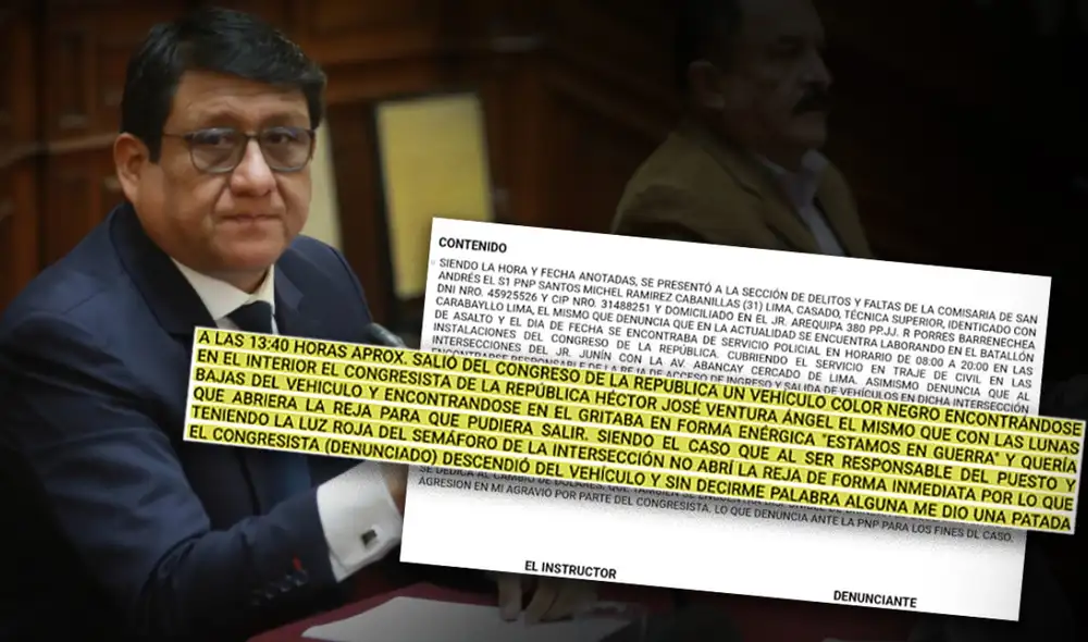 Héctor Ventura presentó como testigos a dos policías investigados en Inspectoría PNP. Foto: composición La República