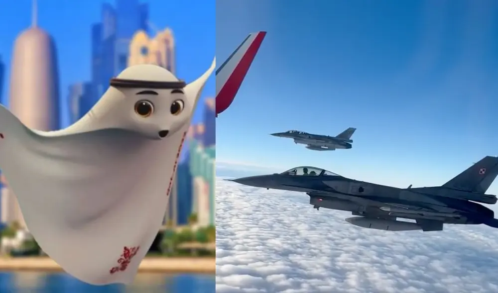 La selección polaca llegó a Doha el 17 de noviembre. Foto: composición LR/FIFA/@LaczyNasPilka/Twitter