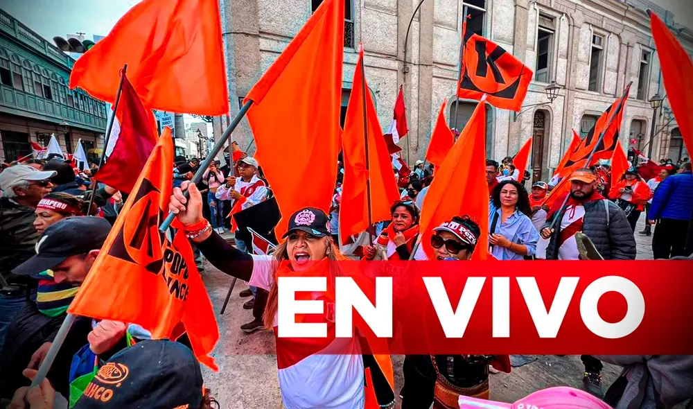 Los manifestantes se encuentran en la avenida Abancay del centro de Lima. Foto: Créditos: Omar Coca / URPI - LR Los manifestantes se encuentran en la avenida Abancay del centro de Lima. Foto: Créditos: Omar Coca / URPI - LR