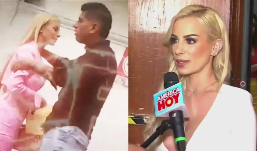 Reunión de Dalia Durán y John Kelvin tras conciliación. Foto: composición/ captura de Willax/ captura de América TV