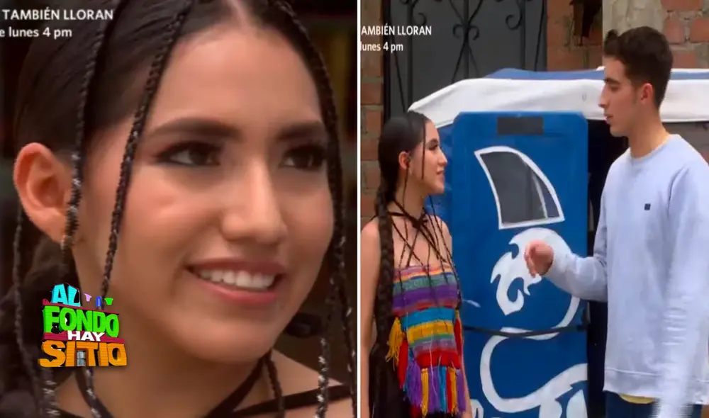 La escena de Renata Flores en "Al fondo hay sitio" cautivó a los espectadores. Foto: composición LR/América TV