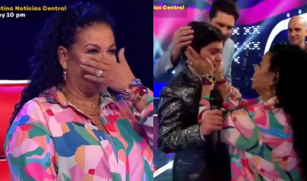 Eva Ayllón se emociona al hablar de un difícil momento en su vida. Foto: composición/captura de Latina