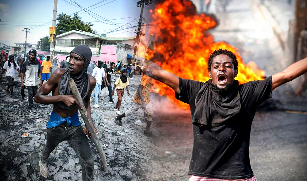 Desde el año pasado, los ciudadanos de Haití viven en un lugar delimitado con sangre y violencia. Foto: composición LR de Gerson Cardoso/ AP News/ El Confidencial Desde el año pasado, los ciudadanos de Haití viven en un lugar delimitado con sangre y violencia. Foto: composición LR de Gerson Cardoso/ AP News/ El Confidencial