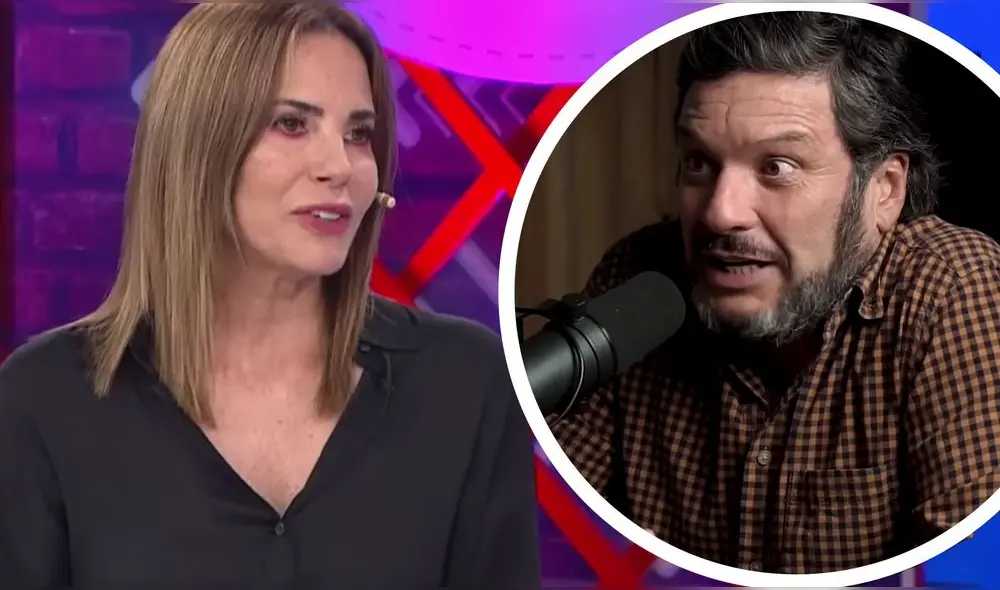 El conflicto entre Karina Calmet y Lucho Cáceres tiene tintes políticos. Foto: composición LR/captura "Por Dios Y Por La Plata"/Carlos Orosco YouTube