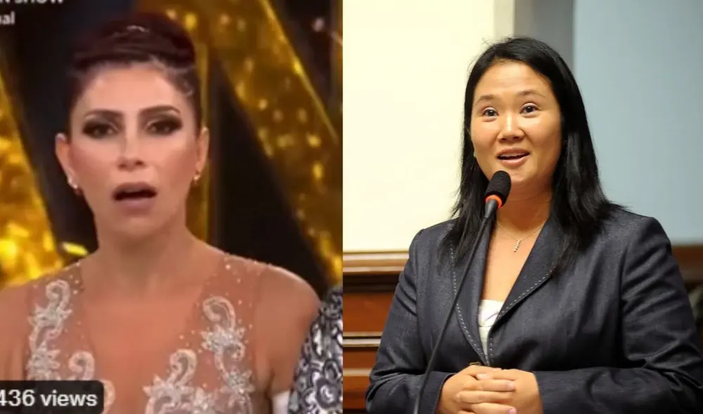 Milena Zárate es 'troleada' por los usuarios y la comparan con Keiko Fujimori por perder "El gran show". Foto: Composición La República/Captura América TV/Keiko Fujimori/Twitter