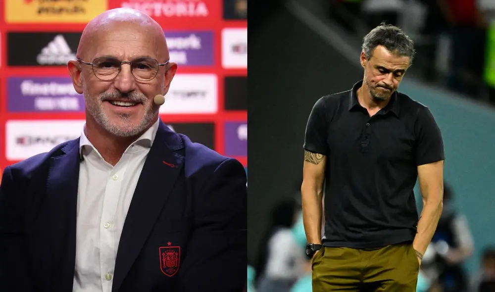 Luis Enrique fue reemplazo por Luis de la Fuente tras cuatro años al mando del cuadro español. Foto: Composición LR/AFP Luis Enrique fue reemplazo por Luis de la Fuente tras cuatro años al mando del cuadro español. Foto: Composición LR/AFP