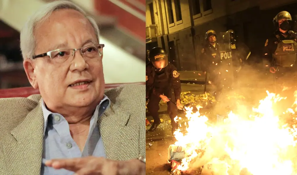 César Hildebrandt consideró que las manifestaciones serían producto de “una resaca de 16 meses de desgobierno” de Pedro Castillo. Foto: composición LR