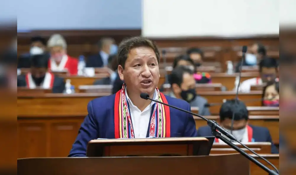 Guido Bellido votó en contra. Foto: Congreso.