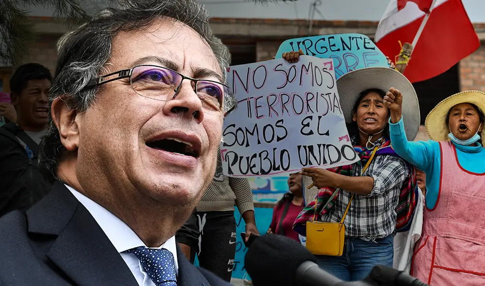 "Yo aspiro a que dejen de matar, van cerca de 20 muertos", lamentó Petro. Foto: composición LR/AFP "Yo aspiro a que dejen de matar, van cerca de 20 muertos", lamentó Petro. Foto: composición LR/AFP