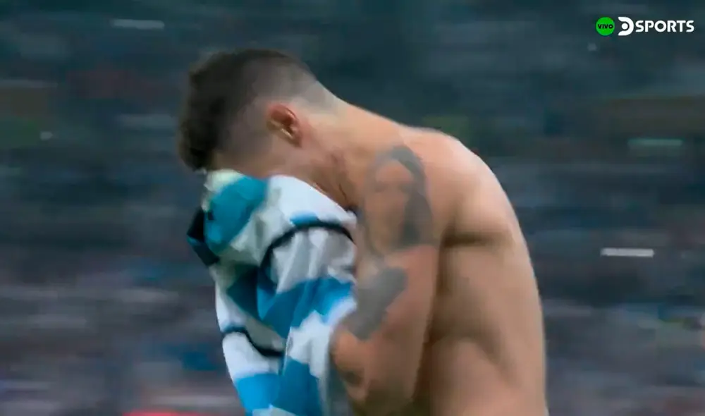 Gonzalo Montiel marcó el penal del título de Argentina. Foto: captura DSports