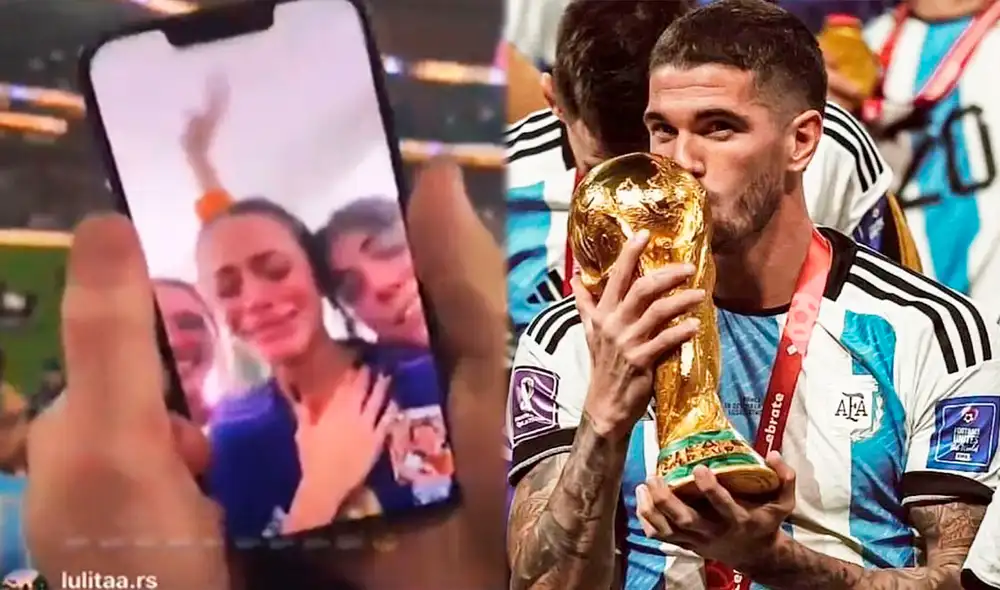 Tini Stoessel es la hincha número 1 de Rodrigo De Paul. Foto: captura Instagram / Rodrigo De Paul