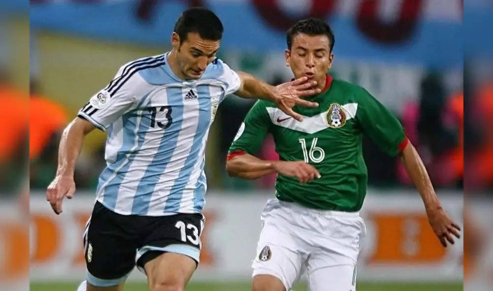 Lionel Scaloni en el Argentina vs. México por los octavos de final del Mundial Alemania 2006. Foto: El Gráfico