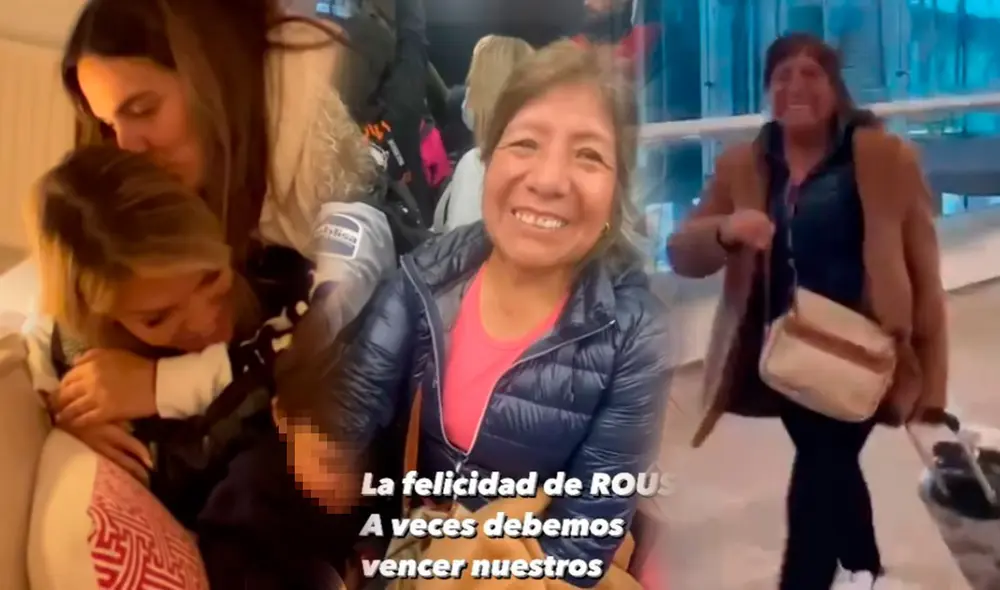 Nana de Jessica Newton feliz por su primer viaje a Europa. Video: Instagram Nana de Jessica Newton feliz por su primer viaje a Europa. Video: Instagram