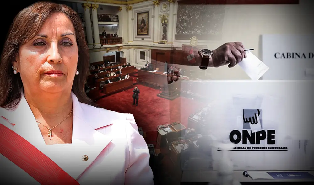 El Congreso debatirá el proyecto para adelantar las elecciones al 2023. Foto: Composición de Jazmin Ceras/Congreso/R. Quincho/URPI-LR