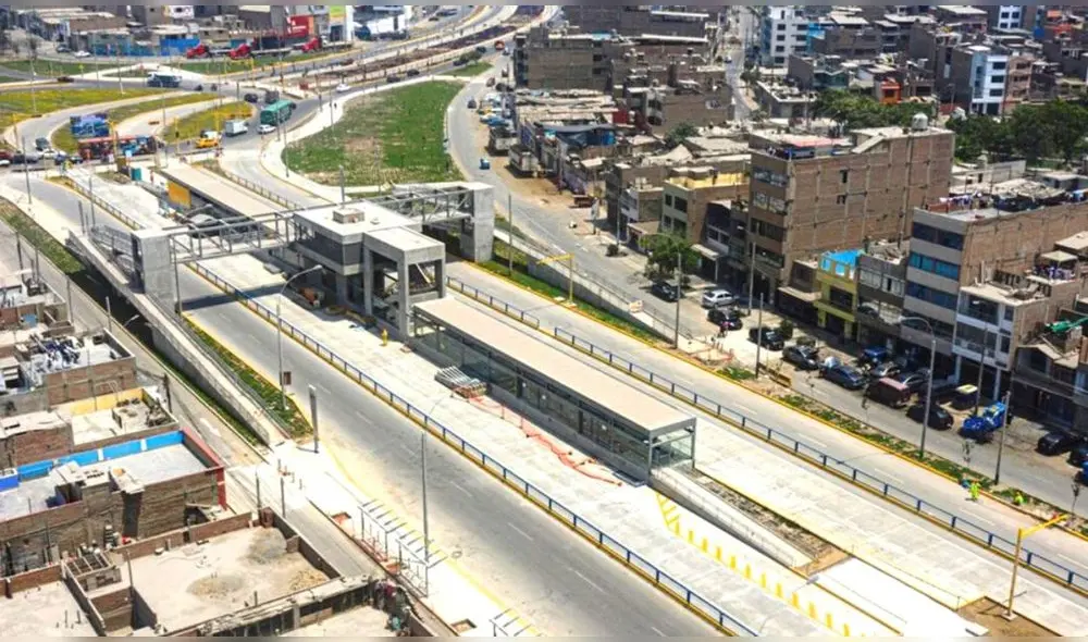 La ampliación del tramo norte del Metropolitano contará con 18 estaciones. Foto: Andina