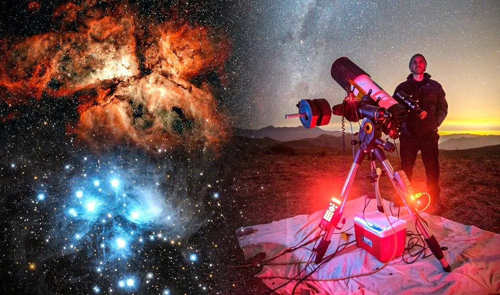 Astrofotógrafos han hallado en la sierra de Lima el lugar ideal para captar las maravillas del universo. Fotos: Luis Calle / Guillermo Spiers / composición de Gerson Cardoso Astrofotógrafos han hallado en la sierra de Lima el lugar ideal para captar las maravillas del universo. Fotos: Luis Calle / Guillermo Spiers / composición de Gerson Cardoso