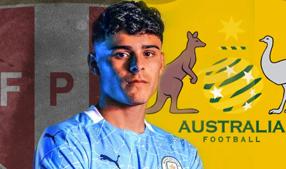 Alexander Robertson podría jugar por Perú, Australia, Escocia o Inglaterra. Foto: composición LR/Manchester City/FPF/Socceroos