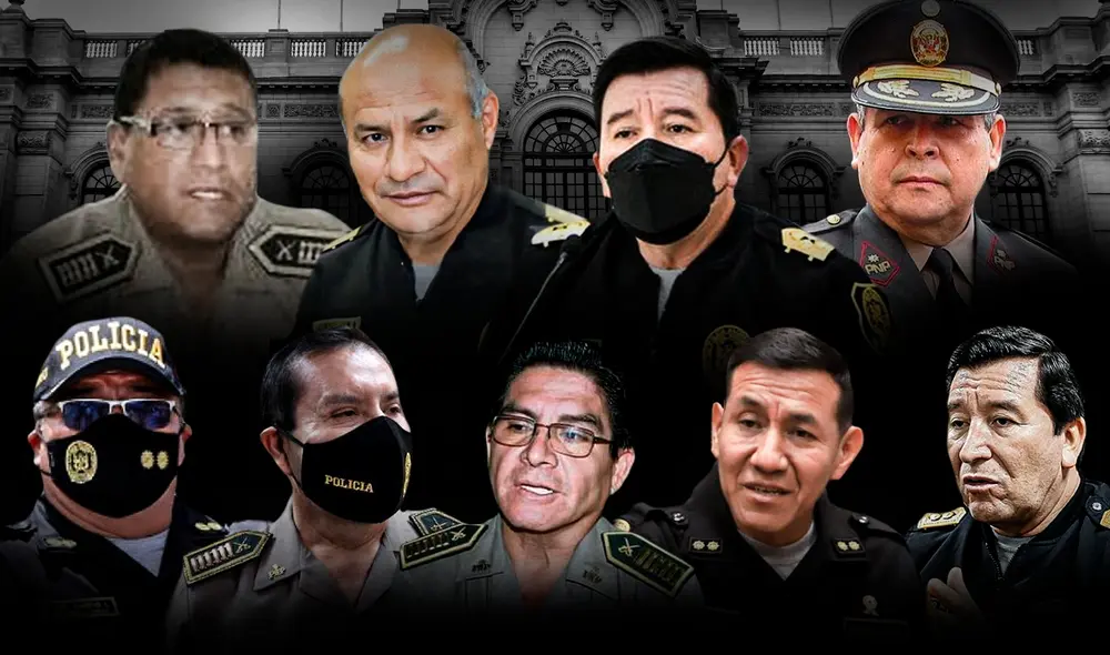 El dato. El ex comandante general PNP Javier Gallardo aceptó los ascensos irregulares ordenados por el expresidente Pedro Castillo, según los colaboradores eficaces. Foto: composición Jazmin Ceras/LR