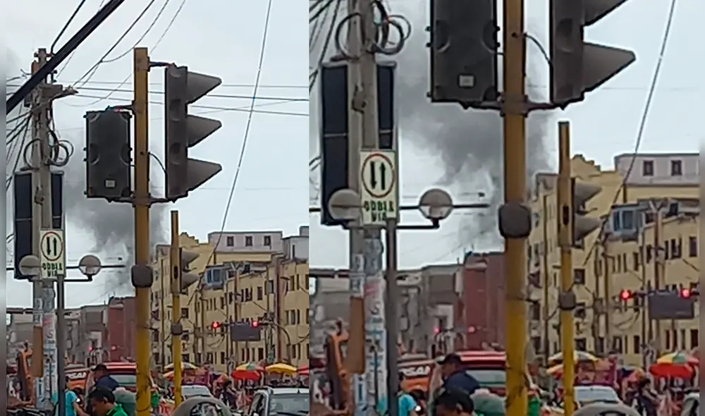 Incendio en La Victoria. Foto: Difusión Incendio en La Victoria. Foto: Difusión