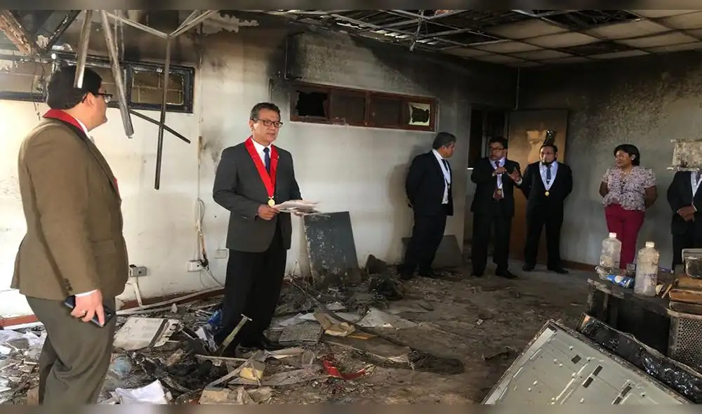 Inspección en sede judicial de Arequipa. Foto: CSJA