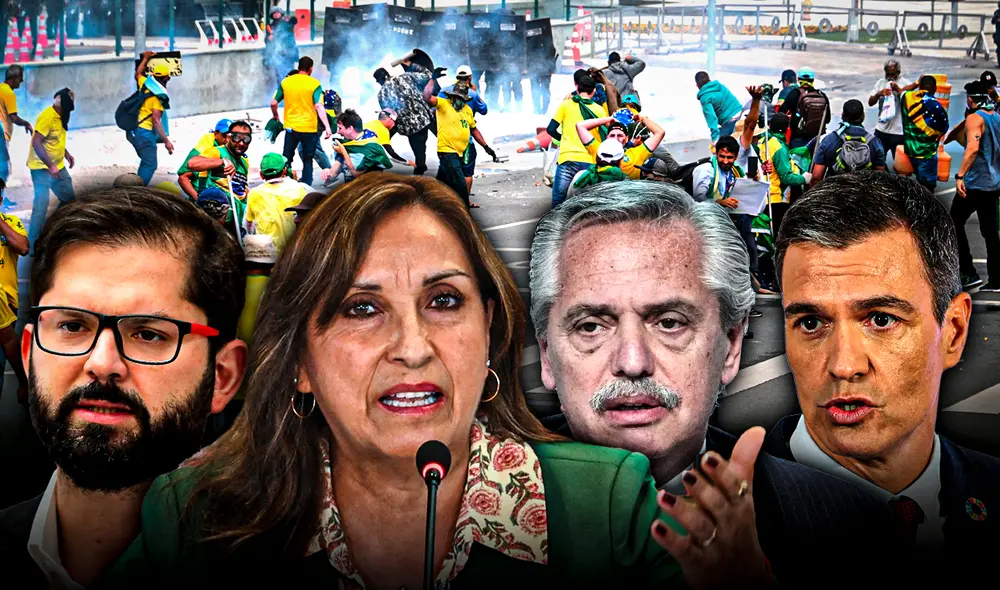 Los violentos manifestantes burlaron el cerco policial e ingresaron a Las principales sedes de poder en Brasil. Foto: composición LR/AFP Los violentos manifestantes burlaron el cerco policial e ingresaron a Las principales sedes de poder en Brasil. Foto: composición LR/AFP