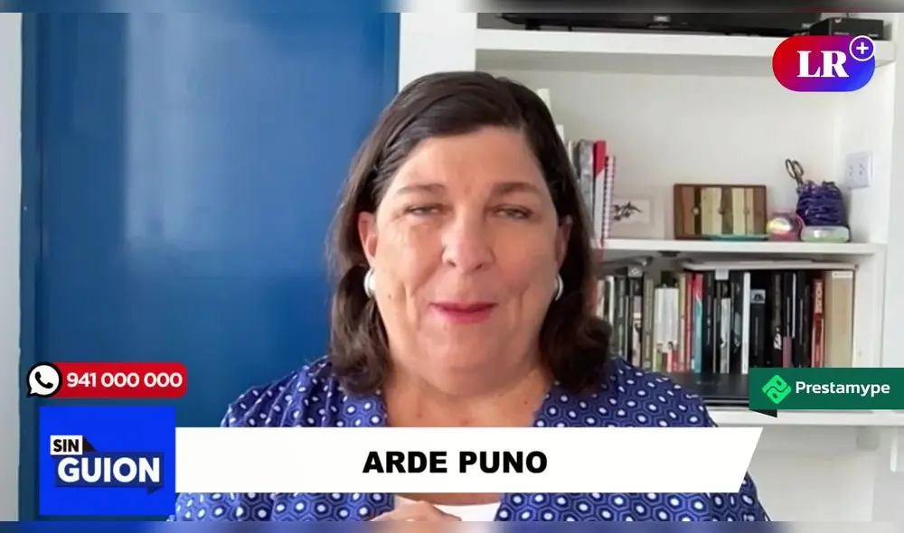 Rosa María Palacios en "Sin guion". Foto: LR+ Rosa María Palacios en "Sin guion". Foto: LR+