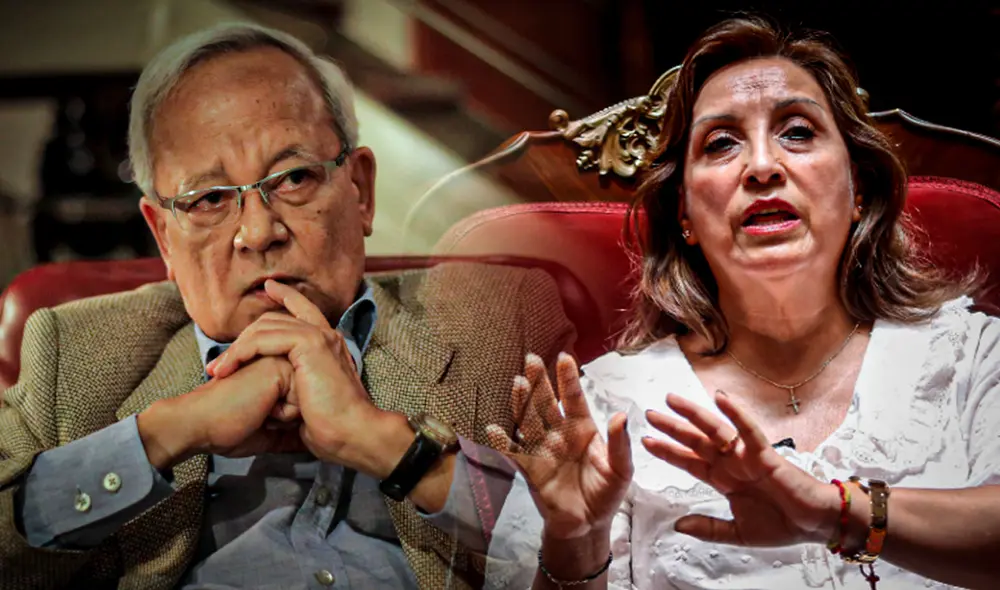 César Hildebrandt cuestionó la manera de actuar de Alberto Otárola frente a las protestas. Al titular de la PCM lo consideró un "bicho político". Foto: composición de Diego Alva/La República