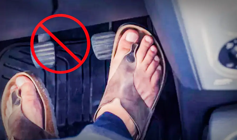 Las personas acostumbran conducir con sandalias principalmente en épocas de verano. Foto: composición LR/América TV