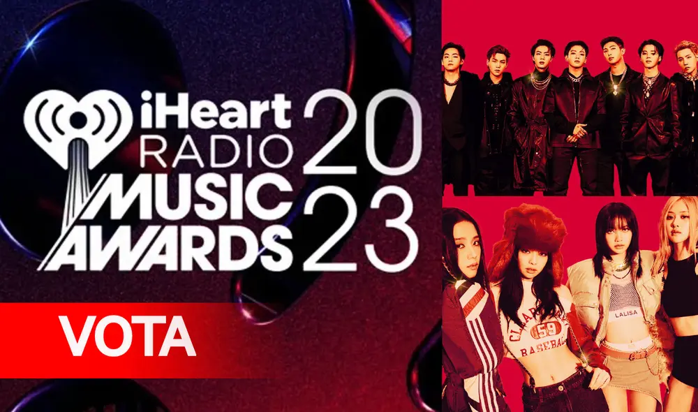 Los grupos de k-pop BTS y BLACKPINK son figuras recurrentes en la lista de nominados de los iHeartRadio Music Awards. Foto: composición LR/iHeartMedia/Naver