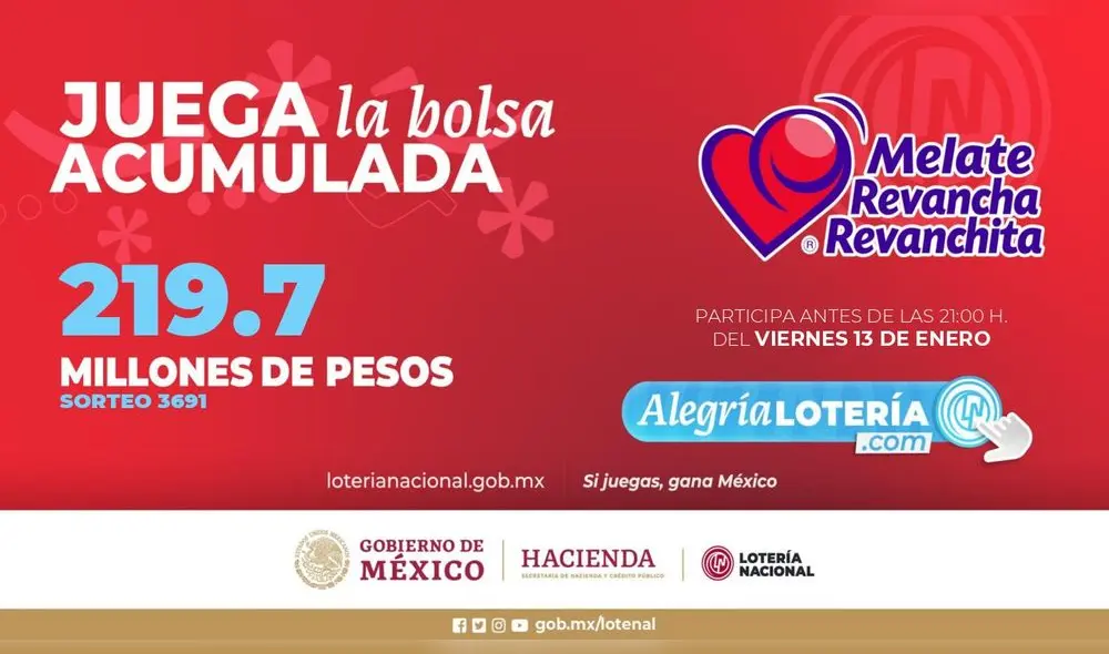 Sorteo Melate del 13 de enero. Foto: @LN_electronicos/ Twitter