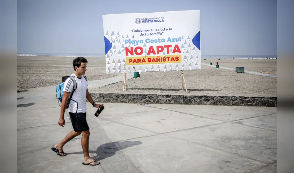 Todas las playas de Ventanilla, incluida Costa Azul, continúan cerradas para los bañistas.
Foto: John Reyes