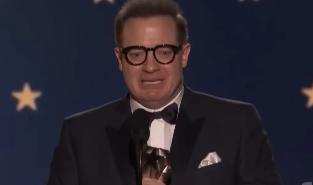 Brendan Fraser es uno de los favoritos del público para llevarse un Oscar 2023. Foto: Captura TNT